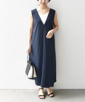 【シップス フォー ウィメン/SHIPS】のSHIPS any 洗濯機可能 ドライリネン Vネック ワンピース 人気、トレンドファッション・服の通販 founy(ファニー) ファッション Fashion レディースファッション WOMEN ワンピース Dress インナー Inner 春 Spring クール Cool ジャケット Jacket タンク Tank 定番 Standard バランス Balance フェミニン Feminine フレア Flare リネン Linen レース Race ロング Long S/S・春夏 Ss・Spring/Summer おすすめ Recommend 夏 Summer |ID:prp329100004586074