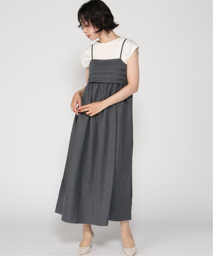 【ラナン/Ranan】のRanan/タックデザインキャミワンピ インテリア・キッズ・メンズ・レディースファッション・服の通販 founy(ファニー) https://founy.com/ ファッション Fashion レディースファッション Ladies' Fashion Online ワンピース Dress キャミワンピース No Sleeve Dresses |ID: prp329100004586104 ipo3291000000032519256