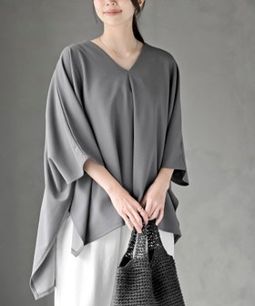 【アールピーエス/rps】のカットジョーゼットポンチョチュニック 人気、トレンドファッション・服の通販 founy(ファニー) ファッション Fashion レディースファッション Fashion for Women アウター Coat / Outerwear Collection ポンチョ・ケープコート Ponchos & Capes ポケット Pocket, Pocket Detail リラックス Relax, Relaxed Fit ワイド Wide, Wide Fit |ID:prp329100004586123