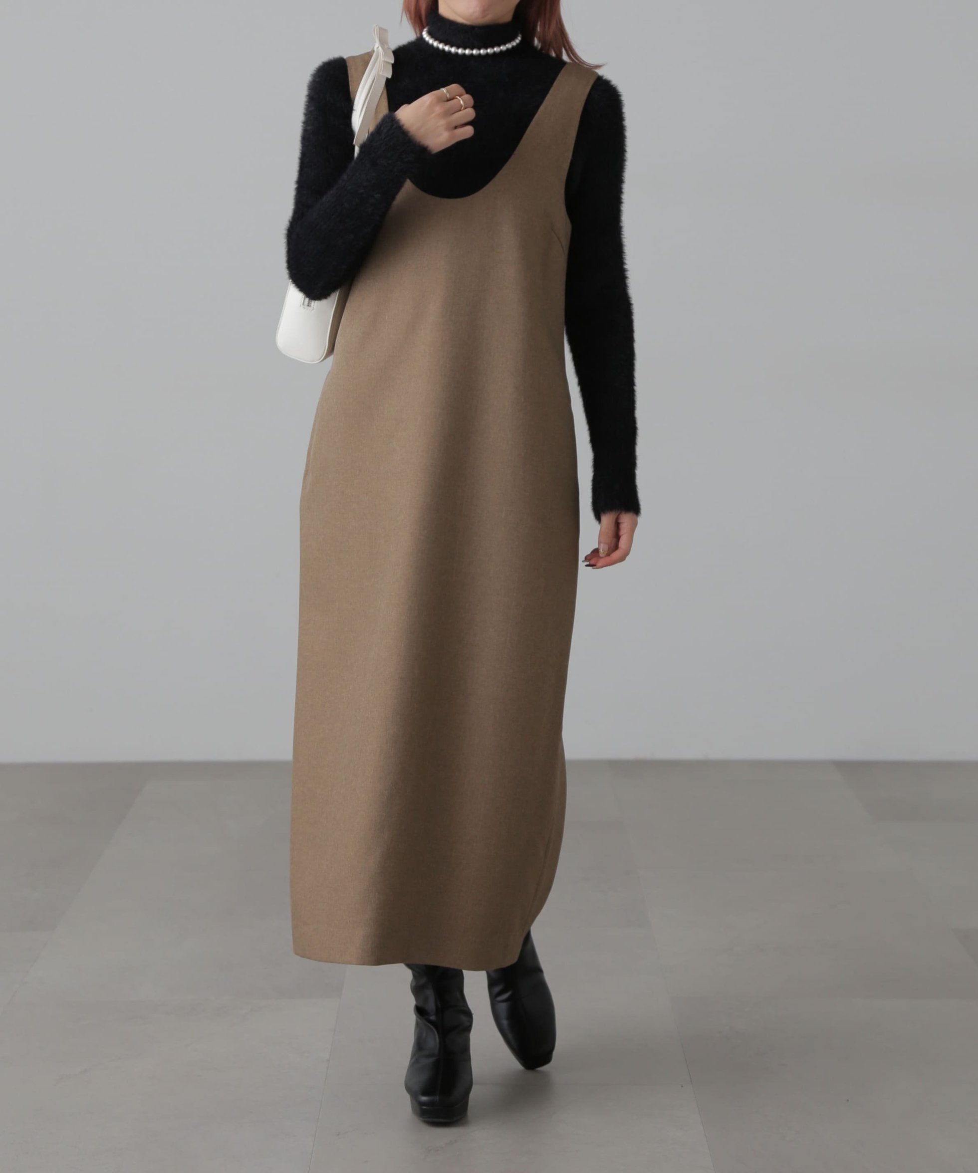 【フリーズマート/FREE'S MART】の深Uネックジャンスカ 人気、トレンドファッション・服の通販 founy(ファニー) 　ファッション　Fashion　レディースファッション　Fashion for Women　インナー　Innerwear　シェイプ　Shape, Slim Fit　バランス　Balance, Style Balance　フェミニン　Feminine, Girly　メランジ　Melange, Mixed Yarn　 other-1|ID: prp329100004586138 ipo3291000000032729202