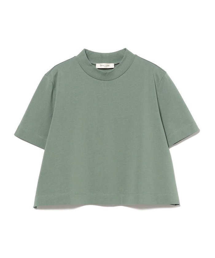 【デミルクス ビームス/Demi-Luxe BEAMS】のモックネック ショート Tシャツ インテリア・キッズ・メンズ・レディースファッション・服の通販 founy(ファニー) https://founy.com/ ファッション Fashion レディースファッション Fashion for Women トップス・カットソー Cut & Sew Tops シャツ・ブラウス・オフィスカジュアル Elegant Blouses & Button-Ups ロングTシャツ・Tシャツ Longline T-Shirts & Tees ショート Short, Short Length バランス Balance, Style Balance モックネック Mock Neck, Short Turtleneck 夏 Summer |ID: prp329100004586146 ipo3291000000032724574