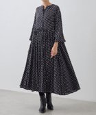 【ビアズリー/BEARDSLEY】のドットギャザーワンピース ブラック|ID: prp329100004586175 ipo3291000000034371249