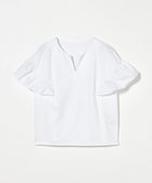 【ユナイテッドアローズ/UNITED ARROWS】のフリルスリーブ キーネックカットソー A DAY IN THE LIFE OFF WHITE|ID: prp329100004586182 ipo3291000000033438357