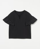 【ユナイテッドアローズ/UNITED ARROWS】のフリルスリーブ キーネックカットソー A DAY IN THE LIFE BLACK|ID: prp329100004586182 ipo3291000000033438358