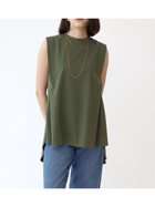 【ラシュッド/LASUD】のNORITAKE Cotton plating ノースリーブカットソー カーキ|ID: prp329100004586186 ipo3291000000032796887