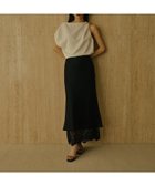 【アニュアンス/anuans】のレースレイヤードサテンナロースカート 人気、トレンドファッション・服の通販 founy(ファニー) ファッション Fashion レディースファッション Fashion for Women スカート Skirts ウォッシャブル Machine Washable サテン Satin, Glossy Fabric シンプル Simple, Minimal ダブル Double, Double-Breasted バイアス Bias, Diagonal Cut ビンテージ Vintage, Retro Style レース Lace, Lace Fabric thumbnail BLACK|ID: prp329100004586209 ipo3291000000033644450