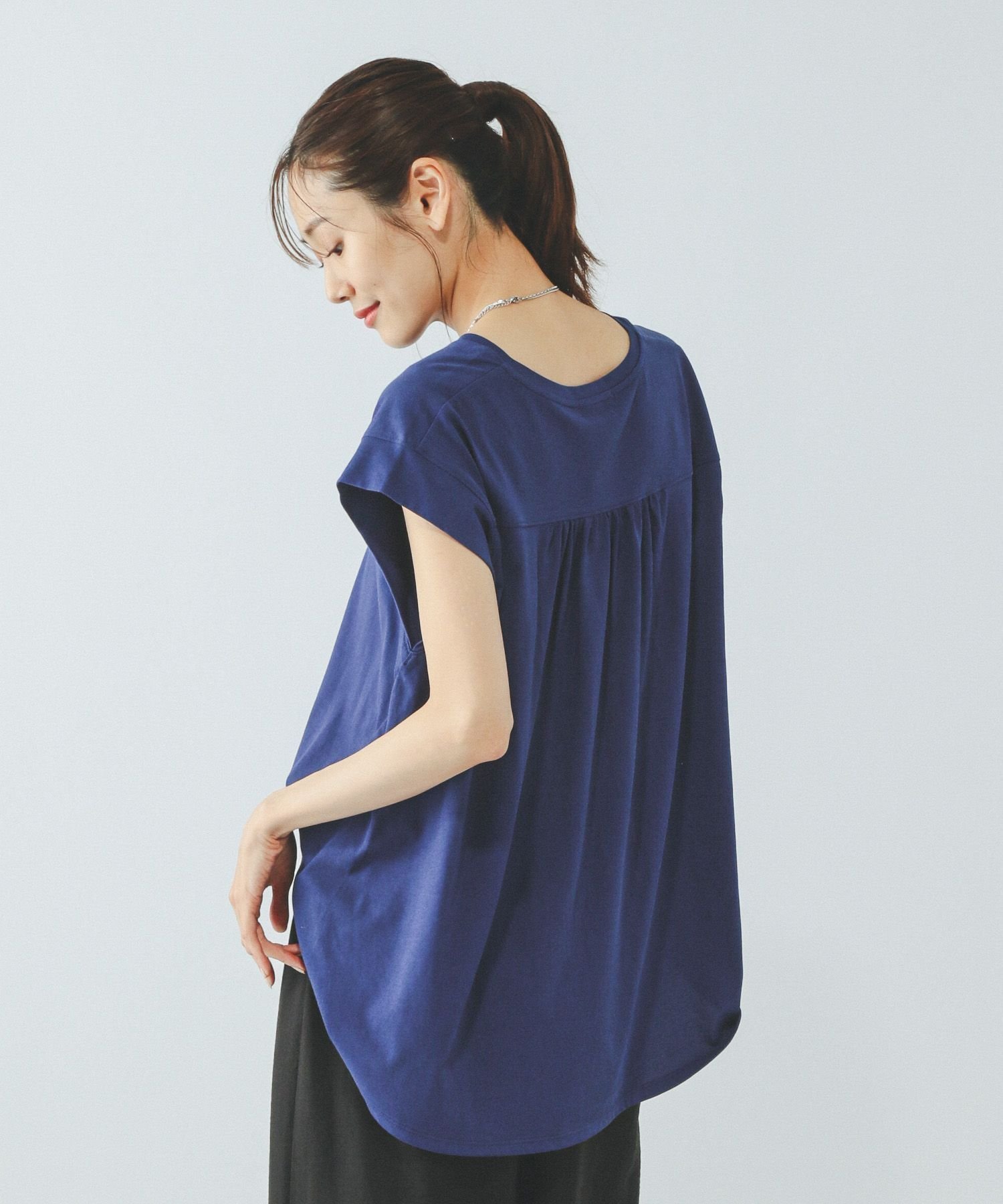 【グローバルワーク/GLOBAL WORK】のフローズンTバックフレア/451574 インテリア・キッズ・メンズ・レディースファッション・服の通販 founy(ファニー) 　ファッション　Fashion　レディースファッション　Fashion for Women　バッグ　Bags　おすすめ　Recommended / Our Picks　ギャザー　Gathered, Ruffled　ショート　Short, Short Length　スリーブ　Sleeve, Long Sleeve / Short Sleeve　デニム　Denim, Jeans Material　バランス　Balance, Style Balance　フレア　Flare, Flared　フレンチ　French, French Style　ワイド　Wide, Wide Fit　吸水　Absorbent, Quick-Dry　ロイヤルブルー85|ID: prp329100004586250 ipo3291000000032606143