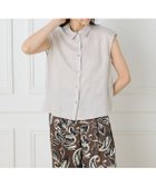【イネド/INED】のリネンフレンチスリーブシャツブラウス 人気、トレンドファッション・服の通販 founy(ファニー) ファッション Fashion レディースファッション Fashion for Women トップス・カットソー Cut & Sew Tops シャツ・ブラウス・オフィスカジュアル Elegant Blouses & Button-Ups カッティング Cutting Detail スマート Smart, Elegant フェミニン Feminine, Girly リネン Linen, Linen Fabric エレガント 上品 Elegant thumbnail グレーベージュ|ID: prp329100004586288 ipo3291000000033051892