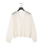 【マーコート/MARcourt】のMIDIUMISOLID for Ladies シアーVネックショートカーディガン 人気、トレンドファッション・服の通販 founy(ファニー) ファッション Fashion レディースファッション Fashion for Women トップス・カットソー Cut & Sew Tops カーディガン・羽織り Layered Style Cardigans Vネックトップス V-Neck Tops / V-Cut Neckline Shirts サマー Summer, Summer Style シアー Sheer, See-Through ポケット Pocket, Pocket Detail メランジ Melange, Mixed Yarn 人気 Popular, Best Seller 長袖 Long Sleeve, Full Sleeve thumbnail アイボリー|ID: prp329100004586290 ipo3291000000032714842