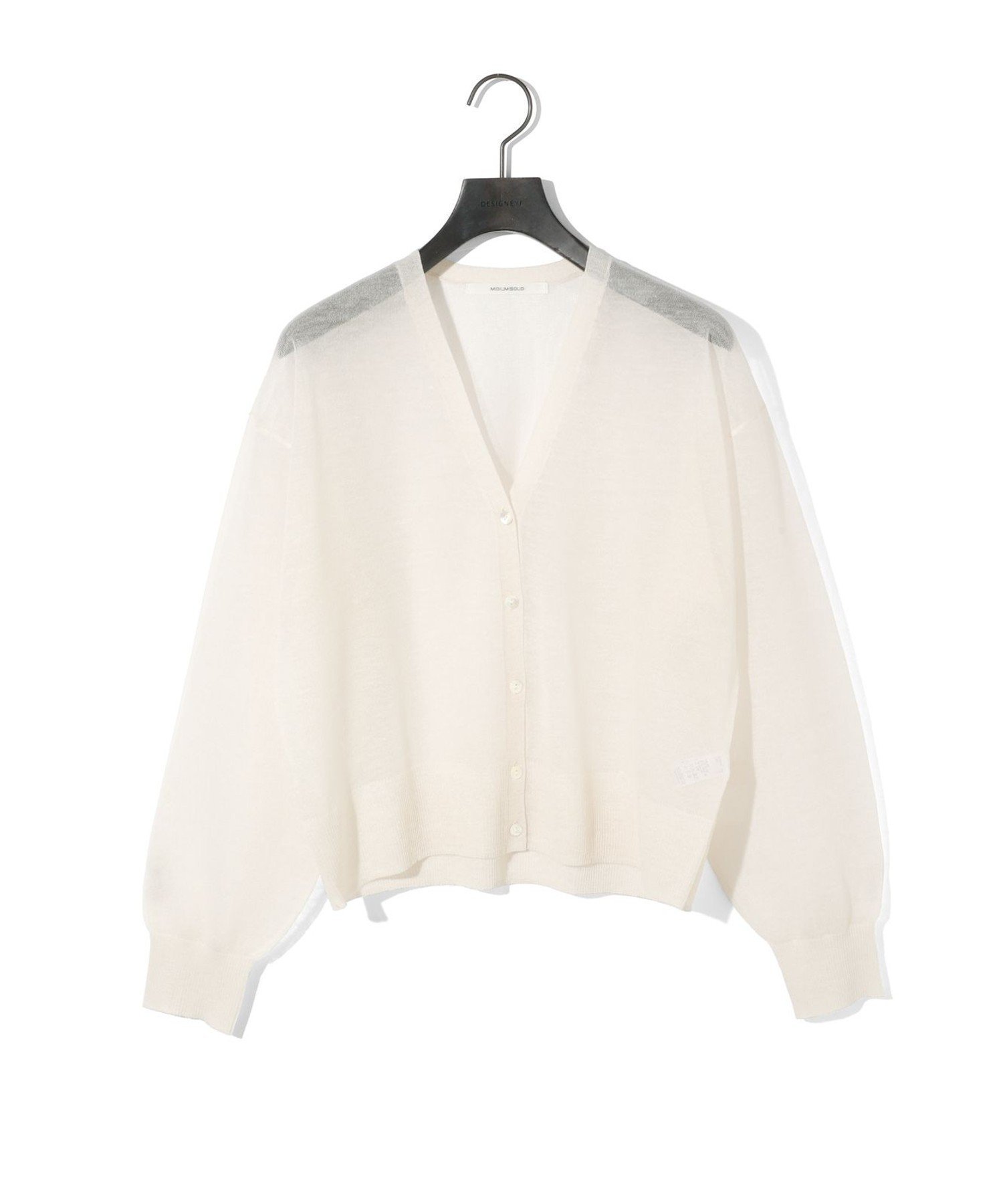 【マーコート/MARcourt】のMIDIUMISOLID for Ladies シアーVネックショートカーディガン インテリア・キッズ・メンズ・レディースファッション・服の通販 founy(ファニー) 　ファッション　Fashion　レディースファッション　Fashion for Women　トップス・カットソー　Cut & Sew Tops　カーディガン・羽織り　Layered Style Cardigans　Vネックトップス　V-Neck Tops / V-Cut Neckline Shirts　サマー　Summer, Summer Style　シアー　Sheer, See-Through　ポケット　Pocket, Pocket Detail　メランジ　Melange, Mixed Yarn　人気　Popular, Best Seller　長袖　Long Sleeve, Full Sleeve　アイボリー|ID: prp329100004586290 ipo3291000000032714842
