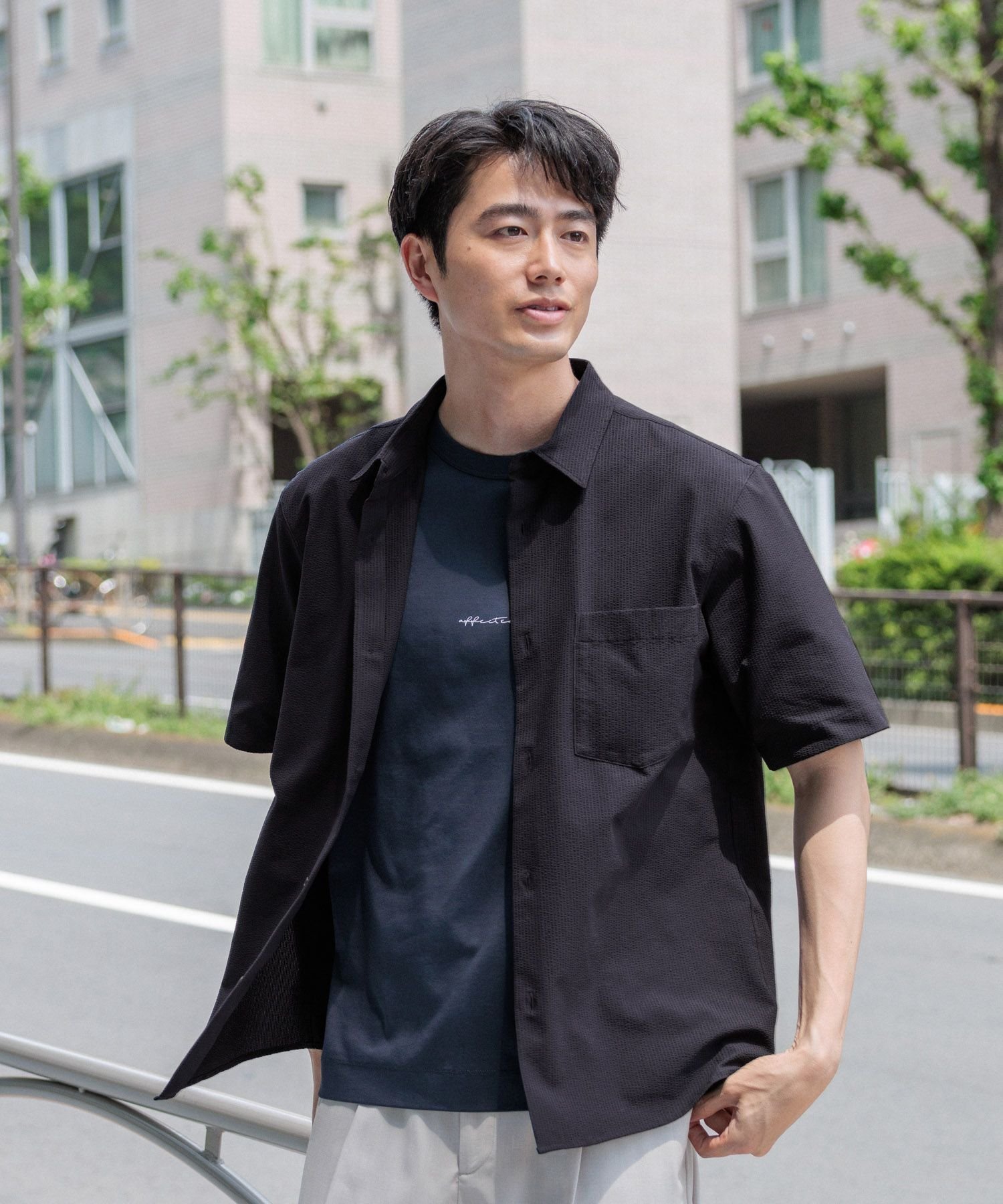 【グローバルワーク/GLOBAL WORK / MEN】の快適サマーシャツ/サッカー/288184 インテリア・キッズ・メンズ・レディースファッション・服の通販 founy(ファニー) 　ファッション　Fashion　メンズファッション　Fashion for Men　おすすめ　Recommended / Our Picks　サッカー　Seersucker, Summer Fabric　サマー　Summer, Summer Style　ストレッチ　Stretch, Stretchy Fabric　レギュラー　Regular, Standard Fit　吸水　Absorbent, Quick-Dry　夏　Summer　ネイビー89|ID: prp329100004586293 ipo3291000000032743883