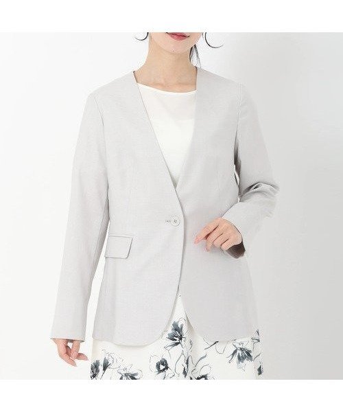 【ストロベリーフィールズ/STRAWBERRY FIELDS】のノーカラージャケット インテリア・キッズ・メンズ・レディースファッション・服の通販 founy(ファニー) https://founy.com/ ファッション Fashion レディースファッション Ladies' Fashion Online アウター Coat Outerwear ジャケット Jackets ノーカラージャケット No Collar Leather Jackets ジャケット Jacket |ID: prp329100004586308 ipo3291000000032520918