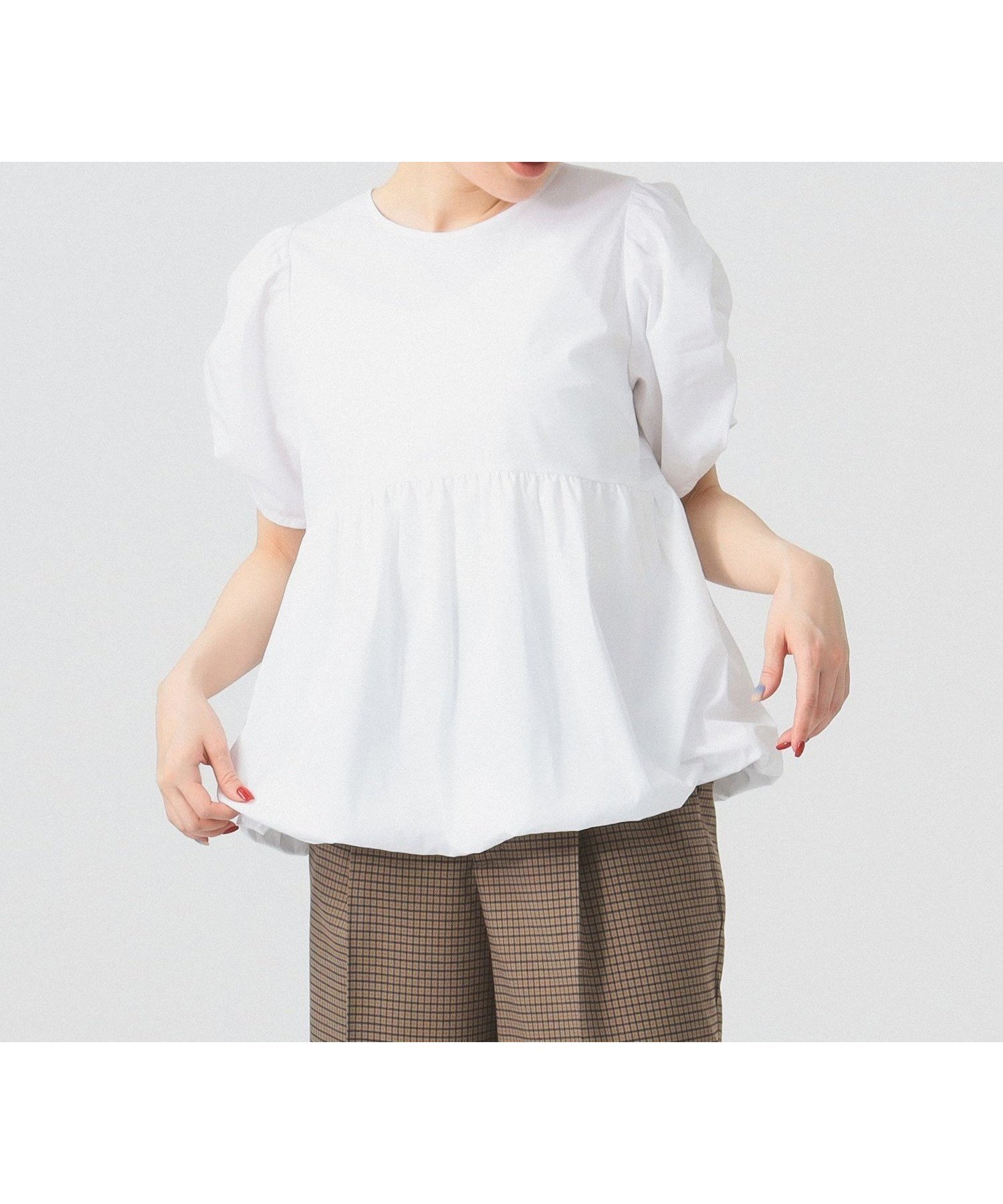 【ビームス ウイメン/BEAMS】のギャザースリーブ バルーン ブラウス インテリア・キッズ・メンズ・レディースファッション・服の通販 founy(ファニー) 　ファッション　Fashion　レディースファッション　WOMEN　トップス・カットソー　Tops/Tshirt　シャツ/ブラウス　Shirts/Blouses　エレガント 上品　Elegant　ギャザー　Gather　スリーブ　Sleeve　タイプライター　Typewriter　デニム　Denim　トレンド　Trend　バルーン　Balloon　WHITE|ID: prp329100004586330 ipo3291000000032521140