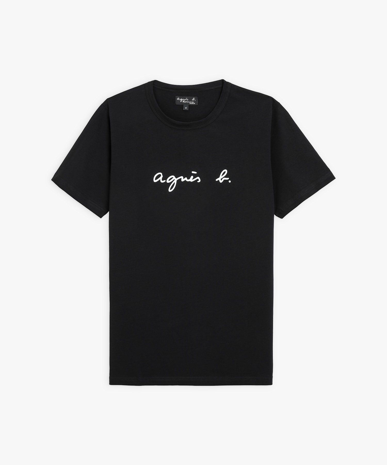 【アニエスベー オム/agnes b. HOMME / MEN】のメンズ ロゴプリント コットン 半袖 Tシャツ Coulos インテリア・キッズ・メンズ・レディースファッション・服の通販 founy(ファニー) 　ファッション　Fashion　メンズファッション　Fashion for Men　シンプル　Simple, Minimal　プリント　Print, Printed Pattern　メンズ　Men's, Menswear　人気　Popular, Best Seller　半袖　Short Sleeve, Half Sleeve　定番　Standard, Basic Item　ブラック|ID: prp329100004586333 ipo3291000000033057030