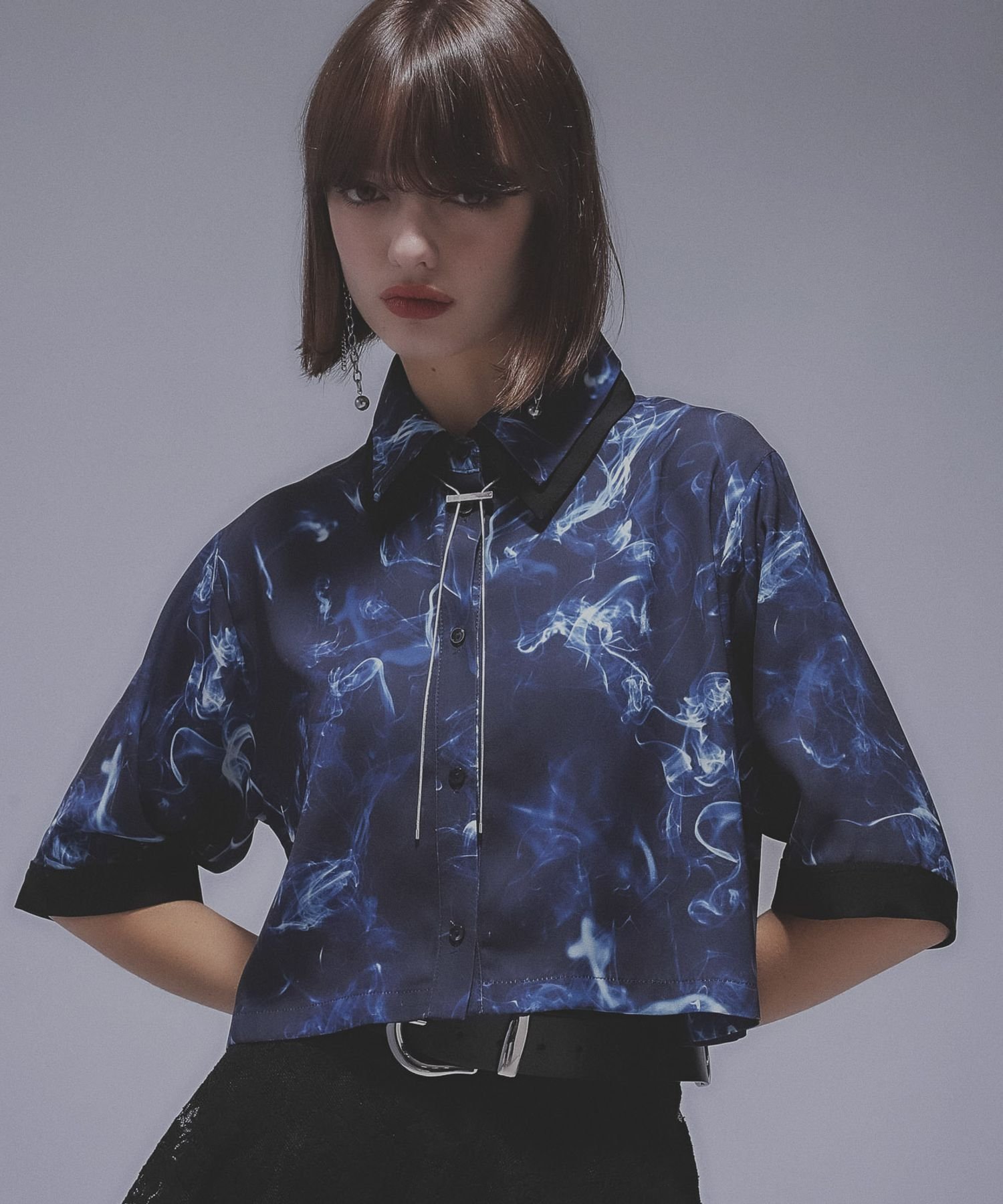 【ハレ/HARE】のSOULガラシャツ インテリア・キッズ・メンズ・レディースファッション・服の通販 founy(ファニー) 　ファッション　Fashion　レディースファッション　WOMEN　トップス・カットソー　Tops/Tshirt　シャツ/ブラウス　Shirts/Blouses　おすすめ　Recommend　ウェーブ　Wave　グラフィック　Graphic　ショート　Short　ストレート　Straight　トレンド　Trend　バランス　Balance　ロング　Long　ワイド　Wide　半袖　Short Sleeve　夏　Summer　春　Spring　S/S・春夏　Ss・Spring/Summer　羽織　Haori　ブルー87|ID: prp329100004586348 ipo3291000000032521378