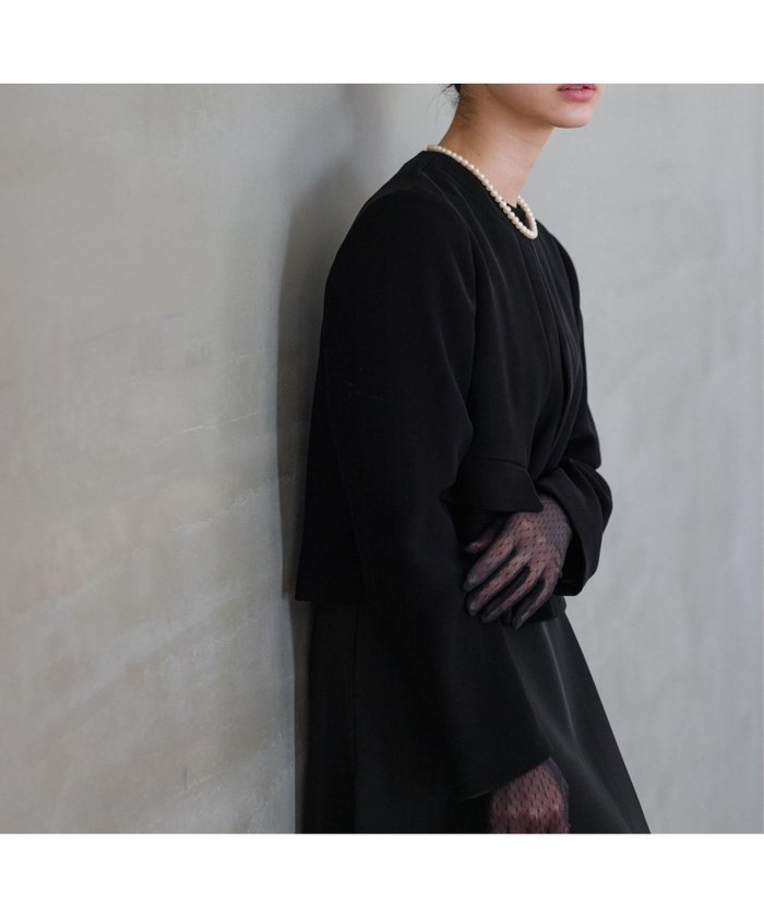 【アンデミュウ/Andemiu】の【T.P.O】ノーカラージャケット インテリア・キッズ・メンズ・レディースファッション・服の通販 founy(ファニー) https://founy.com/ ファッション Fashion レディースファッション Ladies' Fashion Online アウター Coat Outerwear ジャケット Jackets ノーカラージャケット No Collar Leather Jackets ジャケット Jacket セレモニー Ceremony フォーマル Formal フラップ Flap プレーン Plane ポケット Pocket リップ Lip |ID: prp329100004586352 ipo3291000000032610016
