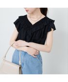 【ナチュラルクチュール/natural couture】のフリルVネックブラウス 人気、トレンドファッション・服の通販 founy(ファニー) ファッション Fashion レディースファッション WOMEN トップス・カットソー Tops/Tshirt シャツ/ブラウス Shirts/Blouses Vネック V-Neck 2025年 2025 2025春夏・S/S Ss,Spring/Summer,2025 サンダル Sandals スニーカー Sneakers デニム Denim フェミニン Feminine フリル Frills フレア Flare フロント Front リラックス Relax レース Race エレガント 上品 Elegant thumbnail ブラック|ID: prp329100004586353 ipo3291000000032521433