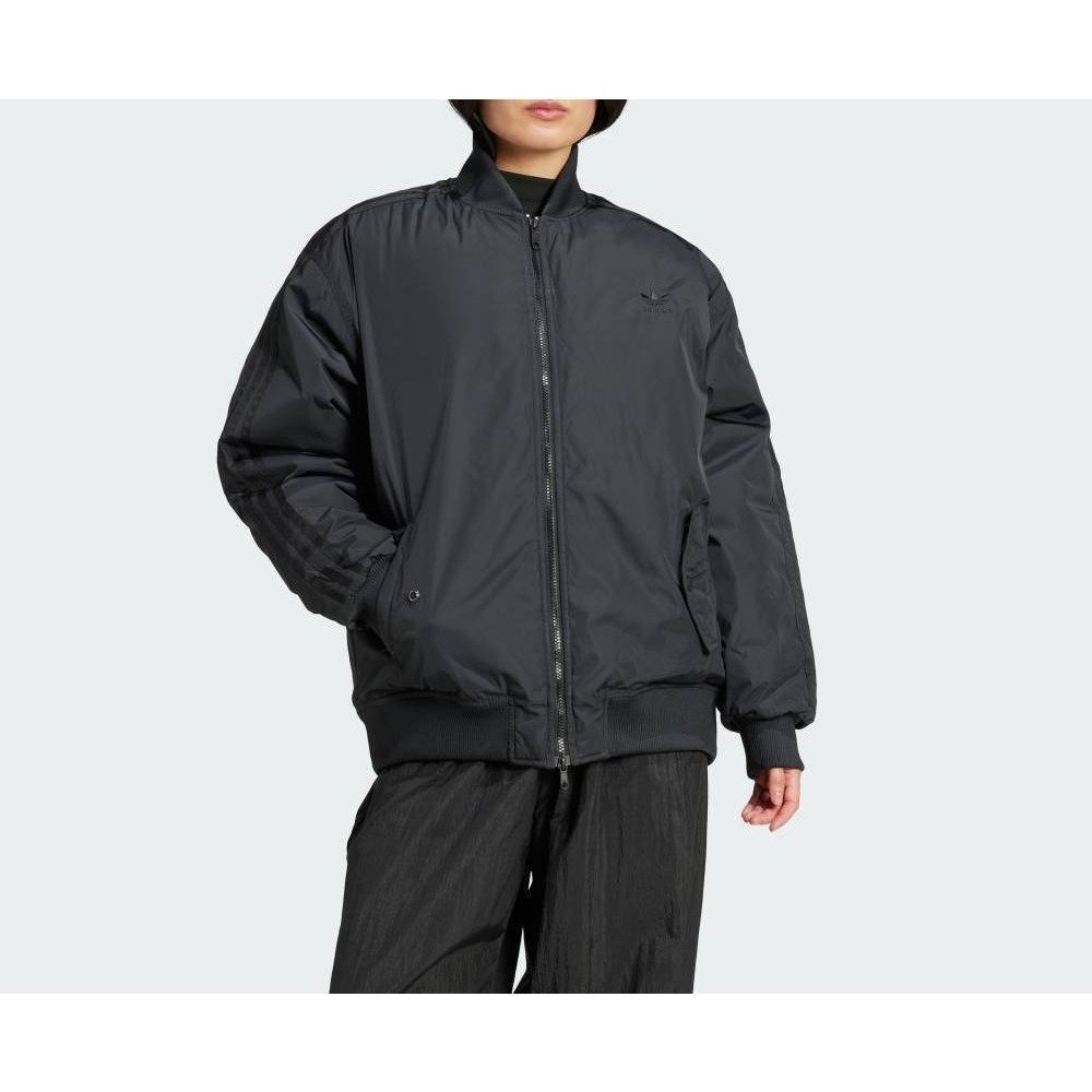 【アディダス/adidas】の【公式】アディダス adidas オーバーサイズ SST ボンバージャケット インテリア・キッズ・メンズ・レディースファッション・服の通販 founy(ファニー) 　ファッション　Fashion　レディースファッション　Ladies' Fashion Online　アウター　Coat Outerwear　ジャケット　Jackets　ブラック|ID: prp329100004586376 ipo3291000000032521502
