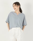 【メルローズ クレール/MELROSE claire】の【ドライジョーゼットスキッパーブラウス】 人気、トレンドファッション・服の通販 founy(ファニー) ファッション Fashion レディースファッション Fashion for Women トップス・カットソー Cut & Sew Tops シャツ・ブラウス・オフィスカジュアル Elegant Blouses & Button-Ups おすすめ Recommended / Our Picks ジョーゼット Georgette, Semi-Sheer Fabric スキッパー Skipper, Open Collar thumbnail ライトブルー|ID: prp329100004586394 ipo3291000000033323407