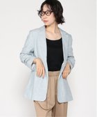 【バナナリパブリック ファクトリーストア/BANANA REPUBLIC FACTORY STORE】のBANANA REPUBLIC FACTORY STORE リネンブレンド ヘリンボーン ヘイデンブレザー 人気、トレンドファッション・服の通販 founy(ファニー) ファッション Fashion レディースファッション Ladies' Fashion Online シャーリング Shirring スタイリッシュ Stylish スリーブ Sleeve ヘリンボーン Herringbone リネン Linen thumbnail BALI_BLUE|ID: prp329100004586398 ipo3291000000032521569