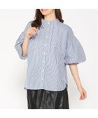 【ラナン/Ranan】のボリューム袖タック使いプルオーバー ブルーストライプ|ID: prp329100004586405 ipo3291000000032521658