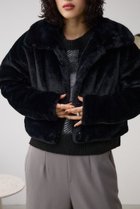 【アズール バイ マウジー/AZUL by moussy】のファーショートコート 人気、トレンドファッション・服の通販 founy(ファニー) ファッション Fashion レディースファッション Ladies' Fashion Online アウター Coat Outerwear コート Coats おすすめ Recommend オケージョン Occasion クール Cool ショート Short デニム Denim フェイクファー Faux Fur フレア Flare thumbnail BLK|ID: prp329100004586413 ipo3291000000032692803