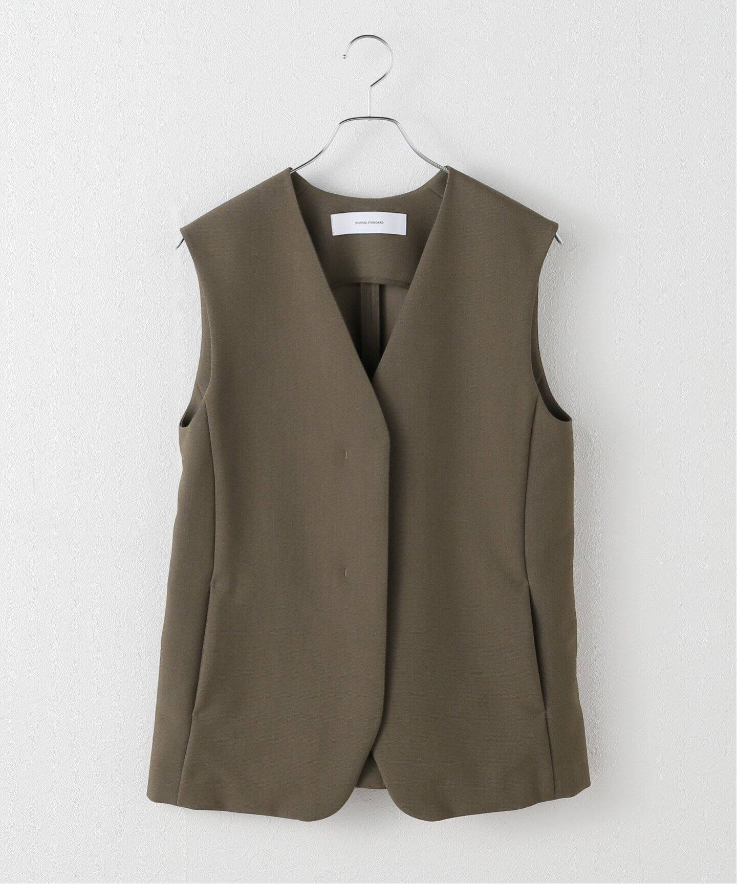【ジャーナルスタンダード/JOURNAL STANDARD】のエコドライスリーブレスジャケット インテリア・キッズ・メンズ・レディースファッション・服の通販 founy(ファニー) 　ファッション　Fashion　レディースファッション　Ladies' Fashion Online　アウター　Coat Outerwear　ジャケット　Jackets　2025年　2025　2025春夏・S/S　Ss,Spring/Summer,2025　おすすめ　Recommend　カットソー　Cut And Sew　ジャケット　Jacket　スリーブ　Sleeve　ノースリーブ　No Sleeve　ブラウン|ID: prp329100004586414 ipo3291000000032521765