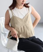 【リベリー/Riberry】のプリーツデザインビスチェ/キャミ 人気、トレンドファッション・服の通販 founy(ファニー) ファッション Fashion レディースファッション WOMEN トップス・カットソー Tops/Tshirt キャミソール / ノースリーブ No Sleeves ビスチェ Bustier インナー Inner カッティング Cutting キャミ Cami クラシカル Classical ストレッチ Stretch スラックス Slacks タイトスカート Tight Skirt ダウン Down デコルテ Decolletage デニム Denim トレンド Trend ビスチェ Bustier フィット Fit フェミニン Feminine フレア Flare プリーツ Pleats ペプラム Peplum レース Race ワイド Wide おすすめ Recommend エレガント 上品 Elegant thumbnail ベージュ|ID: prp329100004586435 ipo3291000000032521856