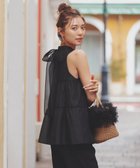 【プロポーション ボディドレッシング/PROPORTION BODY DRESSING】のティアードボウタイブラウス 人気、トレンドファッション・服の通販 founy(ファニー) ファッション Fashion レディースファッション WOMEN トップス・カットソー Tops/Tshirt シャツ/ブラウス Shirts/Blouses シアー Sheer リボン Ribbon ループ Loop thumbnail ブラック|ID: prp329100004586438 ipo3291000000032521876