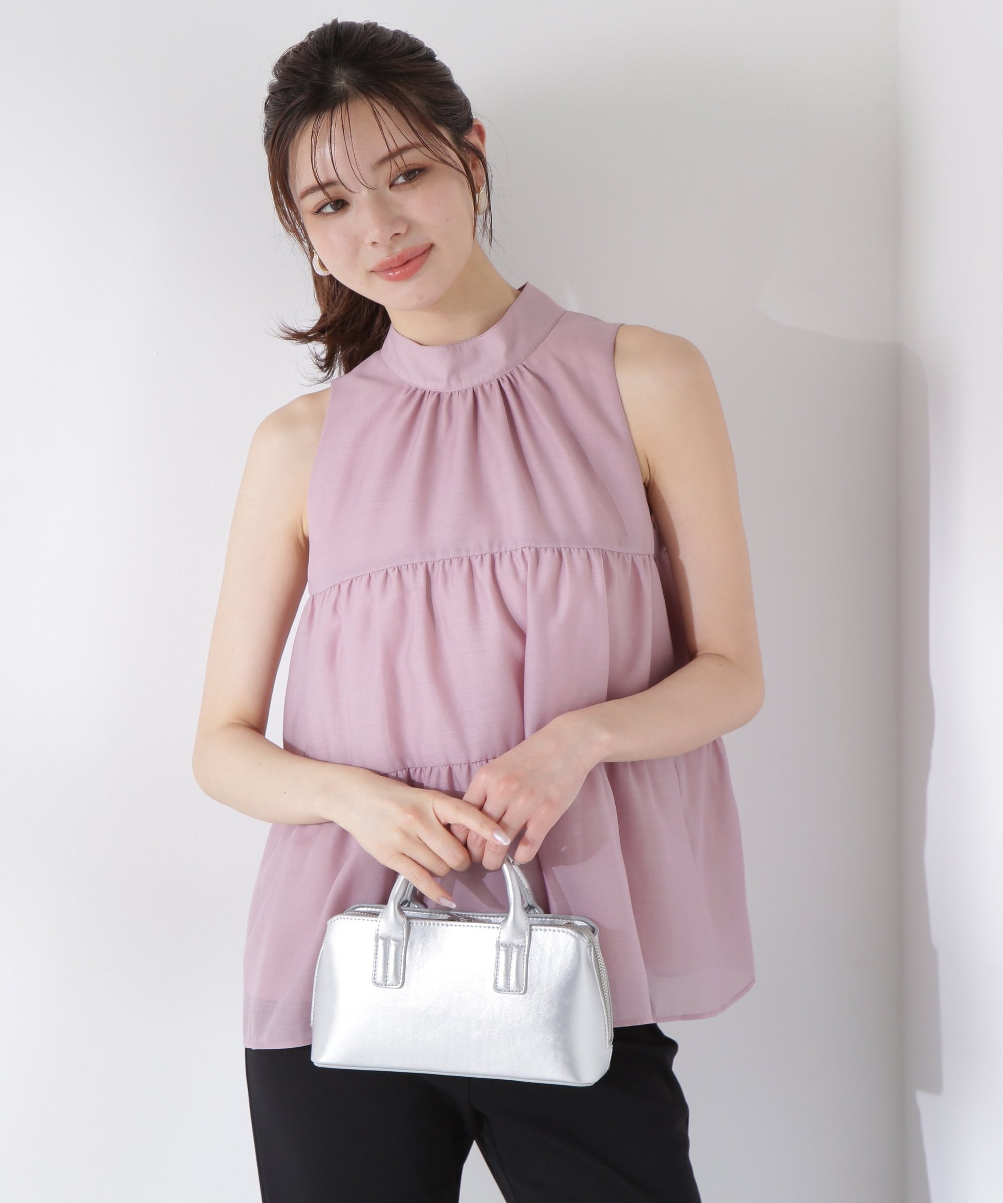 【プロポーション ボディドレッシング/PROPORTION BODY DRESSING】のティアードボウタイブラウス インテリア・キッズ・メンズ・レディースファッション・服の通販 founy(ファニー) 　ファッション　Fashion　レディースファッション　WOMEN　トップス・カットソー　Tops/Tshirt　シャツ/ブラウス　Shirts/Blouses　シアー　Sheer　リボン　Ribbon　ループ　Loop　ピンク|ID: prp329100004586438 ipo3291000000032521878