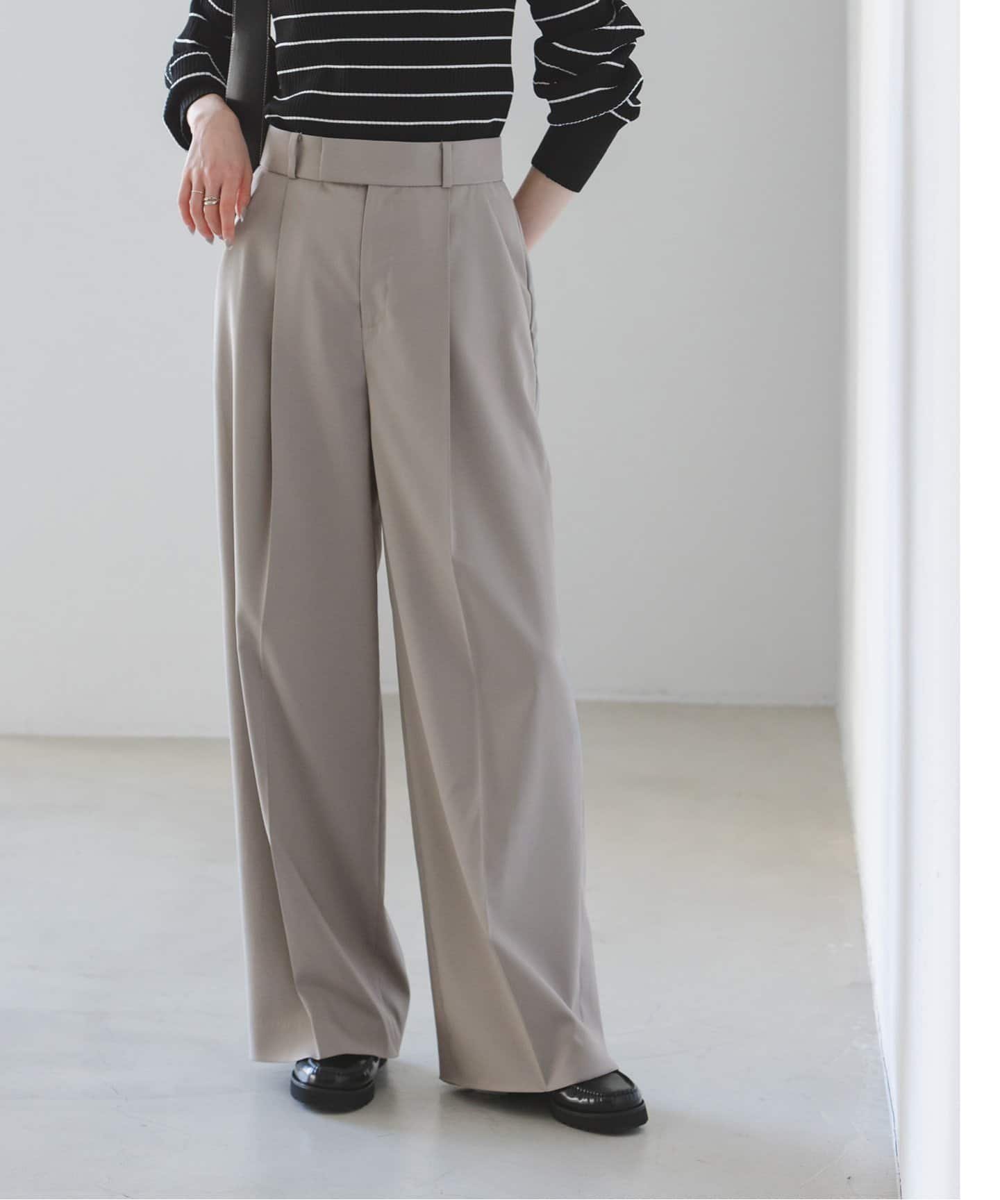 【ノーブル / スピック&スパン/NOBLE / Spick & Span】の《追加》エステルツイルストレッチスラックスパンツ2 インテリア・キッズ・メンズ・レディースファッション・服の通販 founy(ファニー) 　ファッション　Fashion　レディースファッション　Fashion for Women　パンツ　Pants & Trousers　人気　Popular, Best Seller　再入荷　Restock / Back in Stock　グレーA|ID: prp329100004586492 ipo3291000000032715567