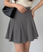 【ジュノア/JUNOAH】のカラウティア プリーツミニスカート グレー|ID: prp329100004586948 ipo3291000000032655119