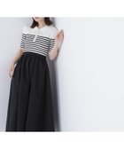 【ナチュラル ビューティー ベーシック/NATURAL BEAUTY BASIC】のポロカラードッキングワンピース 人気、トレンドファッション・服の通販 founy(ファニー) ファッション Fashion レディースファッション Fashion for Women ワンピース Dresses タフタ Taffeta, Structured Fabric トレンド Trend, Trending Now ドッキング Docking, Mixed Material フレア Flare, Flared ボーダー Border, Stripe 夏 Summer thumbnail ボーダー×クロ2|ID: prp329100004587017 ipo3291000000033565230