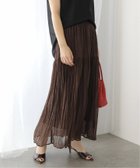 【ラ トータリテ/La TOTALITE】の【洗える】シフォンニットワッシャースカート ブラウン|ID: prp329100004587032 ipo3291000000032529052