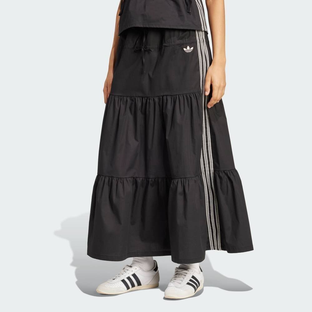 【アディダス/adidas】の【公式】アディダス adidas アディダス オリジナルス サマーグロー スカート インテリア・キッズ・メンズ・レディースファッション・服の通販 founy(ファニー) 　ファッション　Fashion　レディースファッション　Ladies' Fashion Online　スカート　Skirt　クロシェ　Crochet　シェイプ　Shape　シューズ　Shoes　ロング　Long　ブラック|ID: prp329100004587072 ipo3291000000032529406