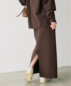 【スピック&スパン/Spick & Span】のソフトポンチIラインスカート 人気、トレンドファッション・服の通販 founy(ファニー) ファッション Fashion レディースファッション Ladies' Fashion Online スカート Skirt おすすめ Recommend カットソー Cut And Sew シンプル Simple セットアップ Set Up リラックス Relax エレガント 上品 Elegant thumbnail ブラウン B|ID: prp329100004587127 ipo3291000000032529656