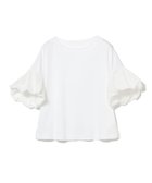 【デミルクス ビームス/Demi-Luxe BEAMS】のコンビネーション バルーンスリーブ プルオーバー 人気、トレンドファッション・服の通販 founy(ファニー) ファッション Fashion レディースファッション Fashion for Women トップス・カットソー Cut & Sew Tops カジュアルプルオーバー・ニットトップス Pullovers & Knit Tops / Casual Pullovers おすすめ Recommended / Our Picks シルク Silk, 100% Silk シンプル Simple, Minimal スラックス Slacks, Dress Pants スリーブ Sleeve, Long Sleeve / Short Sleeve デニム Denim, Jeans Material バルーン Balloon, Balloon Silhouette フェミニン Feminine, Girly thumbnail WHITE|ID: prp329100004587141 ipo3291000000032726050
