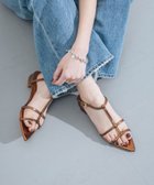 【イーボル/EVOL】のポインテッドストラップサンダル 人気、トレンドファッション・服の通販 founy(ファニー) ファッション Fashion レディースファッション Fashion for Women アンクル Ankle-Length Design サンダル Sandals, Summer Shoes フィット Fit, Slim Fit ラップ Wrap, Wrap Design おすすめ Recommended / Our Picks 2023春夏・S/S Spring/Summer 2023 SS23 2023年 2023 thumbnail BZ|ID: prp329100004587160 ipo3291000000032670123