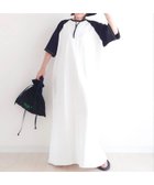 【コーナーズ/CORNERS】の【CORNERS by yui】配色ステッチラグランTシャツワンピース ブラック×ホワイト|ID: prp329100004587167 ipo3291000000032623320