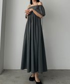 【ジュノア/JUNOAH】の【ペチスカートset】オフショルボリュームフレアワンピース ダークグレー|ID: prp329100004587169 ipo3291000000032642748