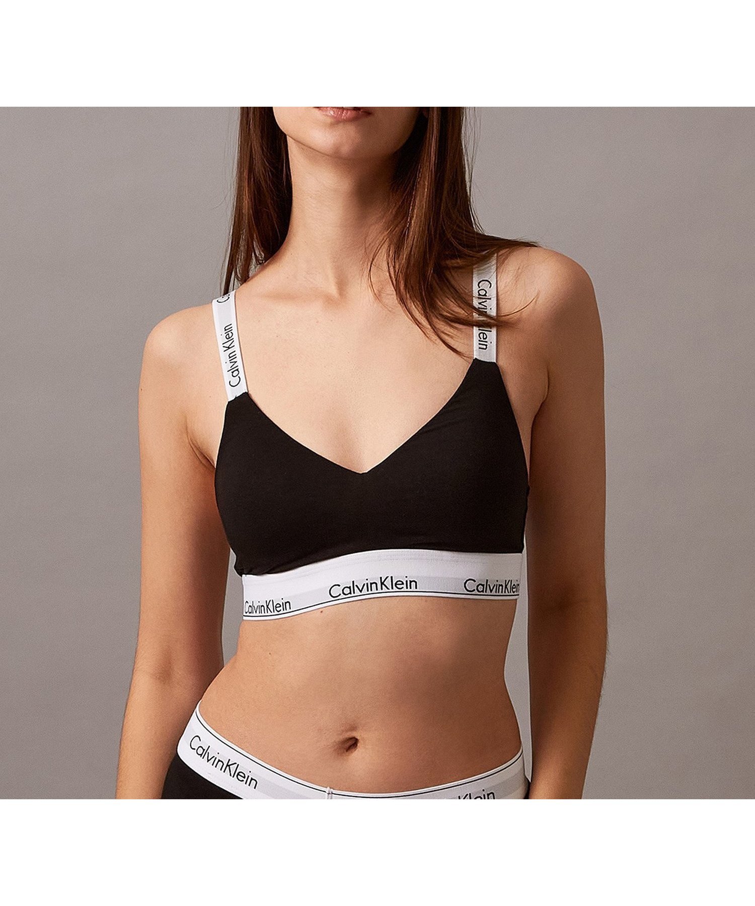 【カルバンクライン/Calvin Klein】の【【公式ショップ】 カルバンクライン Icon Cotton ライトリーラインド ブラレット Calvin Klein Underwear QF7059 インテリア・キッズ・メンズ・レディースファッション・服の通販 founy(ファニー) 　ファッション　Fashion　レディースファッション　Fashion for Women　下着・ランジェリー　Lingerie & Intimates　アンダーウェア・ベースインナー・肌着　Underwear / Base Layer / Undergarments　おすすめ　Recommended / Our Picks　スリット　Slit, Slit Detail　ラウンド　Round, Round Neck　リラックス　Relax, Relaxed Fit　Black|ID: prp329100004587193 ipo3291000000033403951
