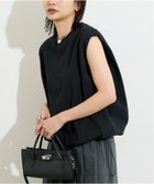【ジャーナルスタンダード/JOURNAL STANDARD】の《追加 》シャーリングノースリーブTシャツ ブラック|ID: prp329100004587206 ipo3291000000032679930