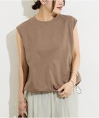 【ジャーナルスタンダード/JOURNAL STANDARD】の《追加 》シャーリングノースリーブTシャツ ブラウン B|ID: prp329100004587206 ipo3291000000032679936