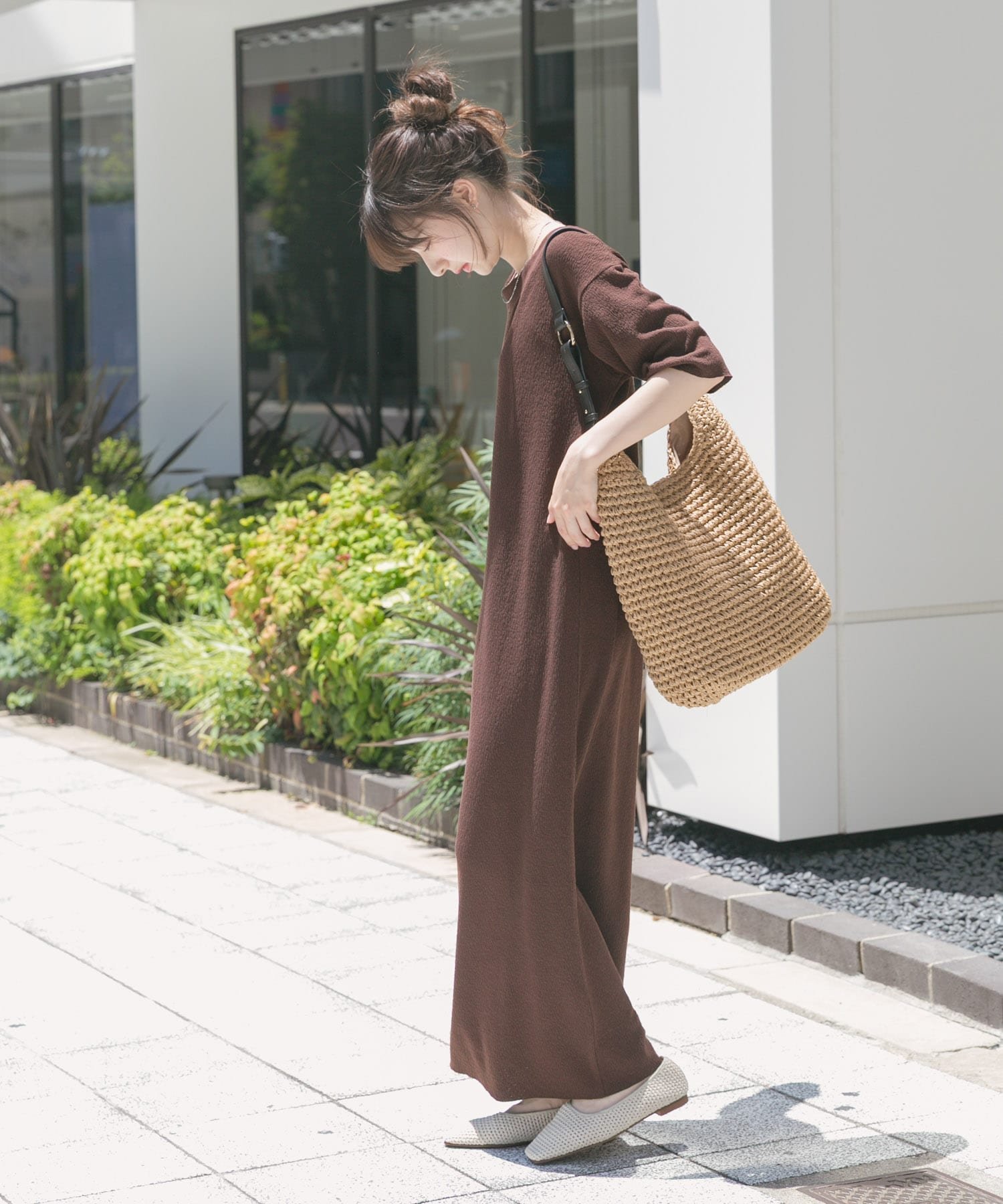 【その他のブランド/Other】のセルフカットTシャツワンピース インテリア・キッズ・メンズ・レディースファッション・服の通販 founy(ファニー) 　ファッション　Fashion　レディースファッション　Ladies' Fashion Online　ワンピース　Dress　シャツワンピース　Shirt Dresses　2025年　2025　2025春夏・S/S　Ss,Spring/Summer,2025　お家時間・ステイホーム　Home Time/Stay Home　アクセサリー　Accessories　シンプル　Simple　スニーカー　Sneakers　バランス　Balance　ロング　Long　夏　Summer　S/S・春夏　Ss・Spring/Summer　BRN|ID: prp329100004587207 ipo3291000000032530774