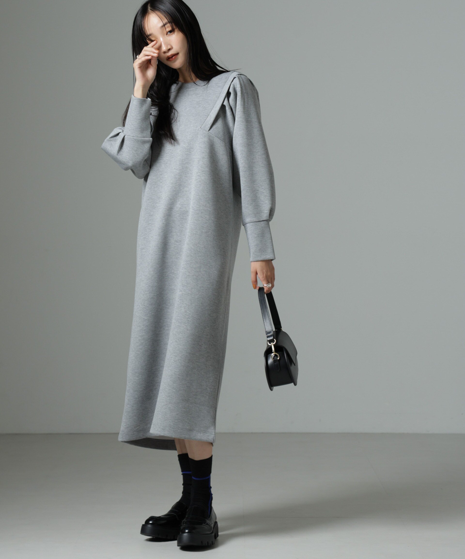 【ナノ ユニバース/nano universe】のダンボールボリュームスリーブカットワンピース 人気、トレンドファッション・服の通販 founy(ファニー) 　ファッション　Fashion　レディースファッション　Ladies' Fashion Online　ワンピース　Dress　ジャケット　Jacket　スタイリッシュ　Stylish　スリット　Slit　スリーブ　Sleeve　フェミニン　Feminine　フロント　Front　ロング　Long　おすすめ　Recommend　2024年　2024　エレガント 上品　Elegant　2024-2025秋冬・A/W　Aw/Autumn/Winter/Fw/Fall/2024-2025　 other-1|ID: prp329100004587222 ipo3291000000032530932