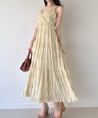【ジュノア/JUNOAH】のエアリーティアードフリルキャミワンピース クリーム|ID: prp329100004587226 ipo3291000000032531113