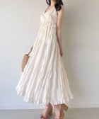 【ジュノア/JUNOAH】のエアリーティアードフリルキャミワンピース オフホワイト|ID: prp329100004587226 ipo3291000000032531114