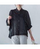 【ロートレ アモン/LAUTRE AMONT】の【WEB限定】シアースリーブギャザーカラーブラウス≪手洗い可能≫ ブラック|ID: prp329100004587288 ipo3291000000032659496