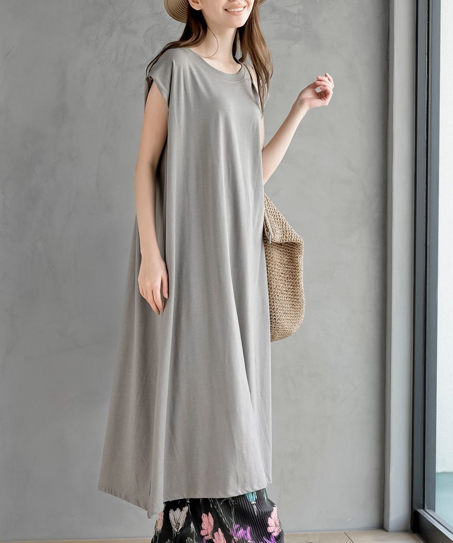 【アールピーエス/rps】のマキシ丈カットワンピース 人気、トレンドファッション・服の通販 founy(ファニー) 　ファッション　Fashion　レディースファッション　Fashion for Women　ワンピース　Dresses　シンプル　Simple, Minimal　フレア　Flare, Flared　ポケット　Pocket, Pocket Detail　マキシ　Maxi, Full Length　 other-1|ID: prp329100004587303 ipo3291000000032720366