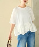 【フリークスストア/FREAK'S STORE】の裾シアーフロッキーフリル切り替えトップス【限定展開】 25SS 人気、トレンドファッション・服の通販 founy(ファニー) ファッション Fashion レディースファッション Fashion for Women トップス・カットソー Cut & Sew Tops 2025年 2025 2025春夏・S/S Spring/Summer 2025 SS25 カットソー Cut and Sewn Top ドッキング Docking, Mixed Material バランス Balance, Style Balance フェミニン Feminine, Girly フリル Frill, Ruffle 夏 Summer S/S・春夏 SS, Spring/Summer, Warm Season thumbnail オフホワイト|ID: prp329100004587324 ipo3291000000033350152